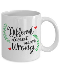 Thumbnail for different doesnt mean wrong v2 coffee mug