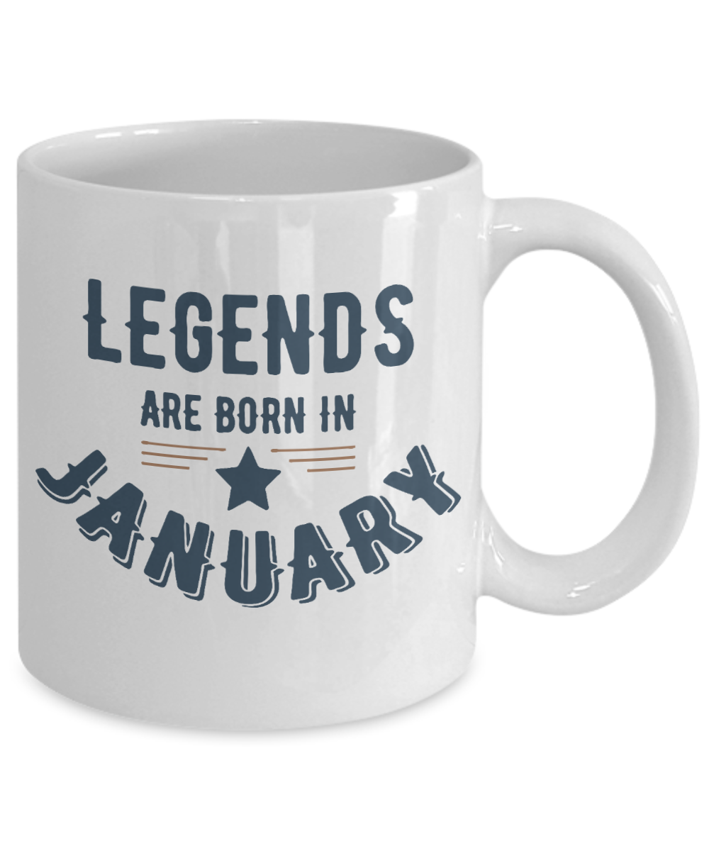 January Legends Birthday Mug 11.oz
