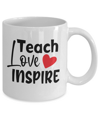 Thumbnail for Teacher Mug-Teach Love Inspire-Teacher Coffee Mug