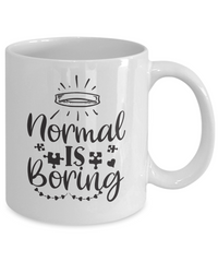 Thumbnail for Funny Mug-Normal is boring-Coffee Cup