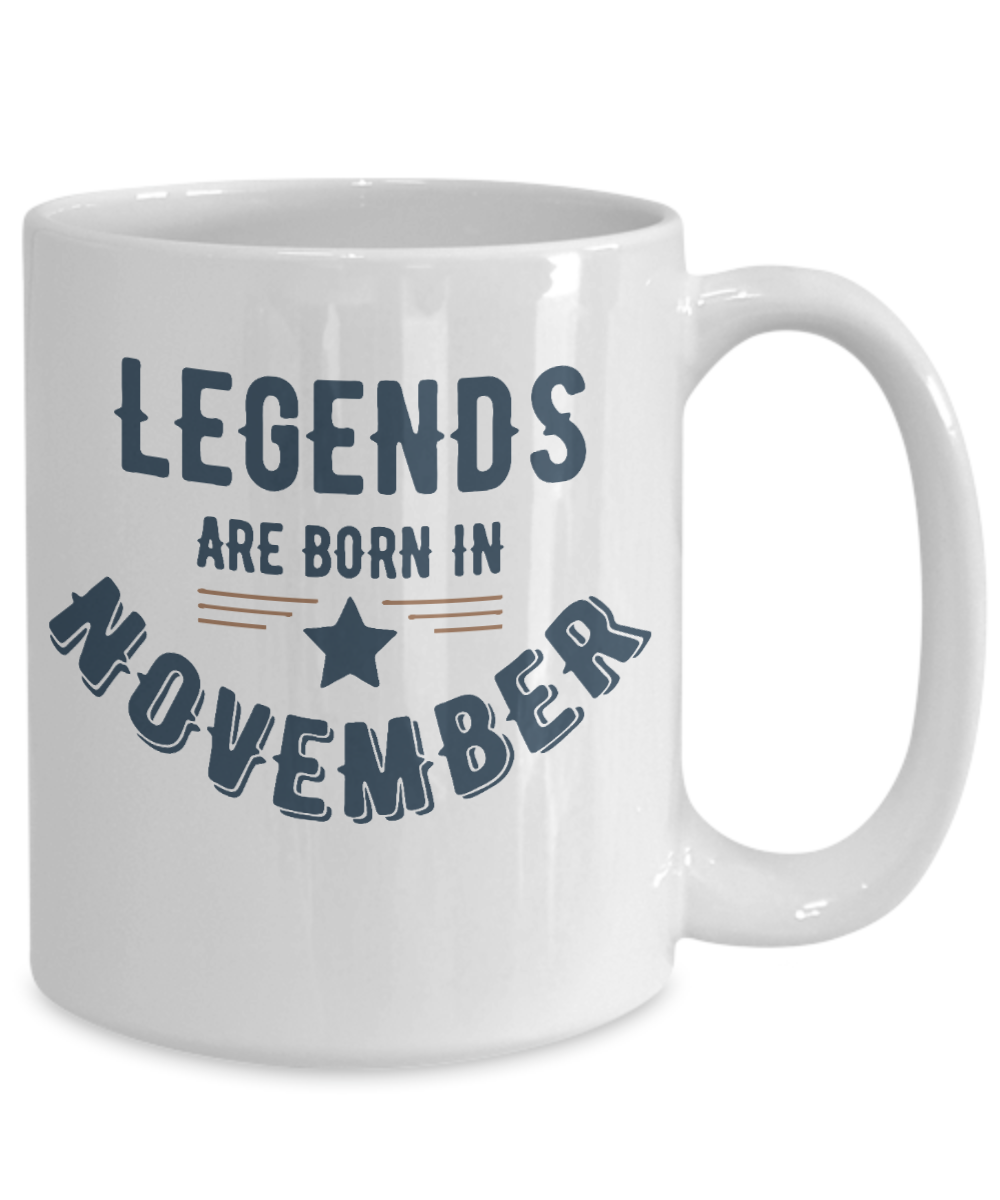 November-Legends Birthday-Mug 15.oz