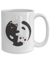 Thumbnail for YING YANG-fun cat coffee mug