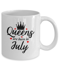 Thumbnail for Fun Birthday Mug-Queens are Born in July v2