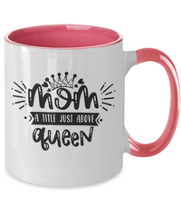 Thumbnail for Funny Mom Mug-Mom a title just above queen-Fun Mom Coffee Cup