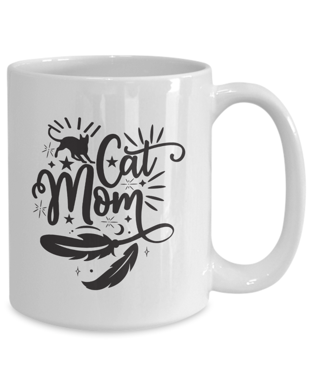 Cat Mom-Funny Cat Coffee Cup