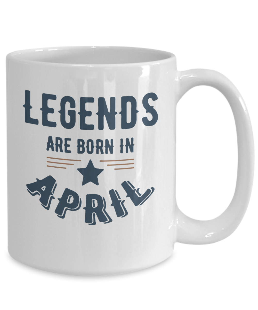 April Legends Birthday Mug 15.oz