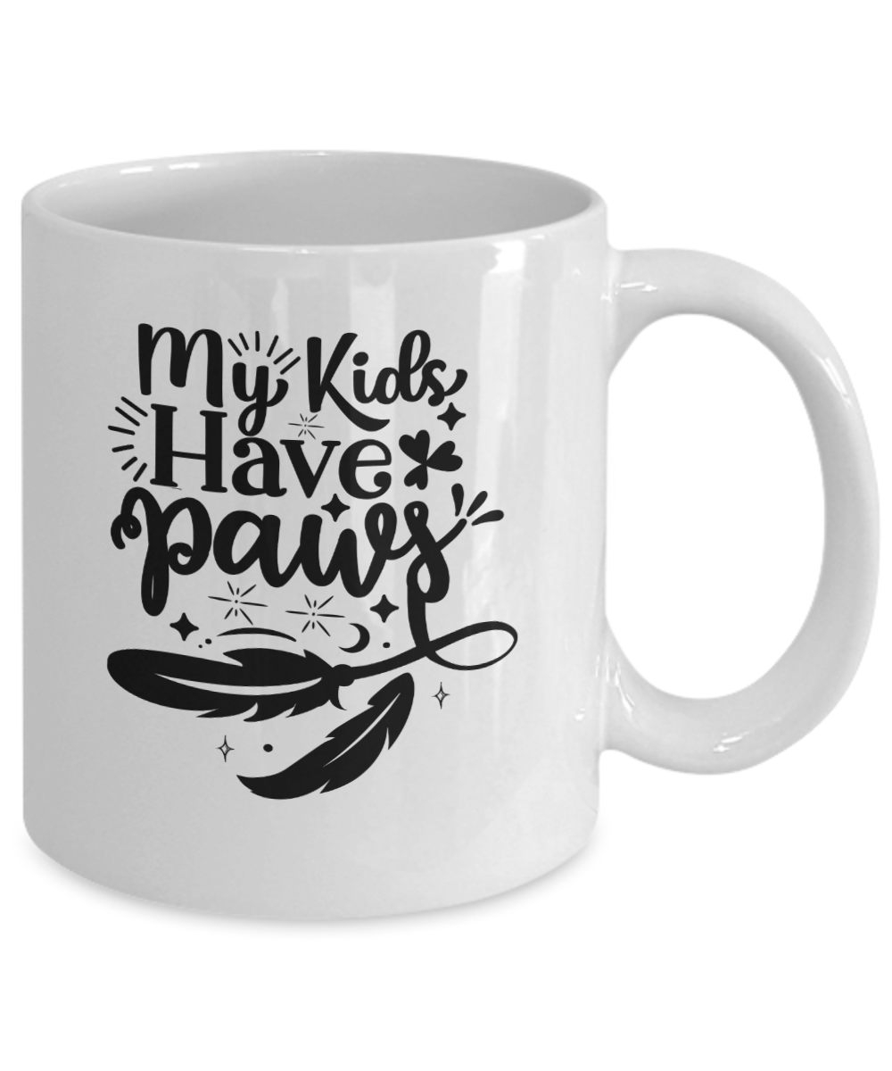 Funny Pet Mug-My Kids Have Paws-Fun pet cup