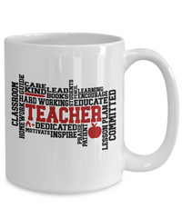 Thumbnail for Fun teacher mug- TEACHER-Dedicated