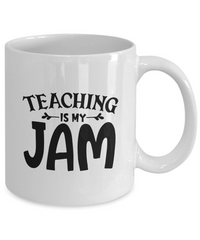 Thumbnail for Funny Teacher Mug-Teaching is my jam-Teacher Coffee Cup
