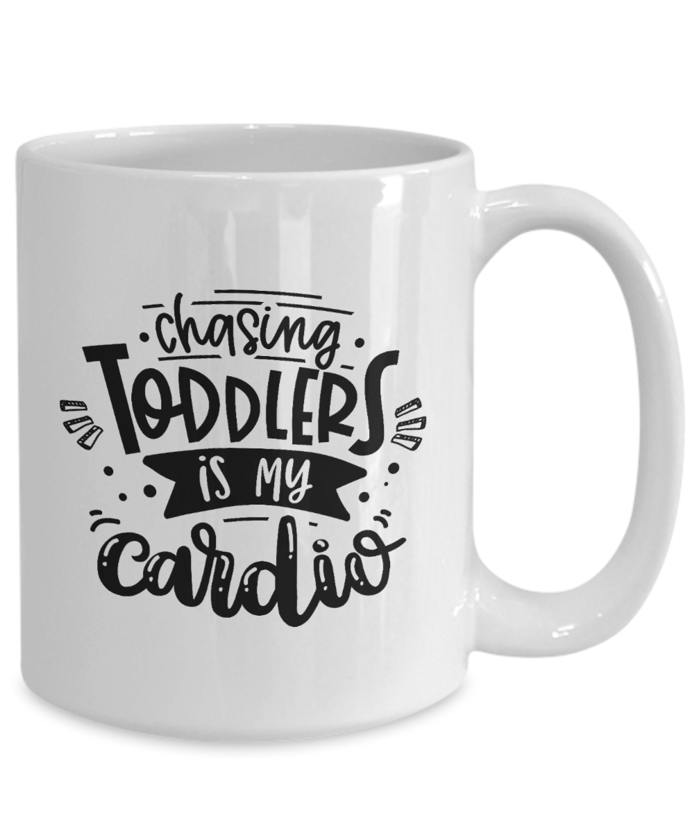 Chasing toddlers is my cardio-Mug 🏃🏻‍♀️🏃🏻‍♂️