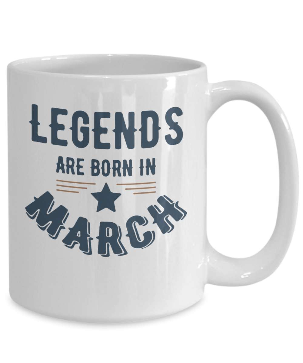 March Legends Birthday Mug 15.oz