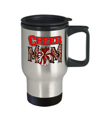 Thumbnail for Cheer Mom Travel Mug-Red