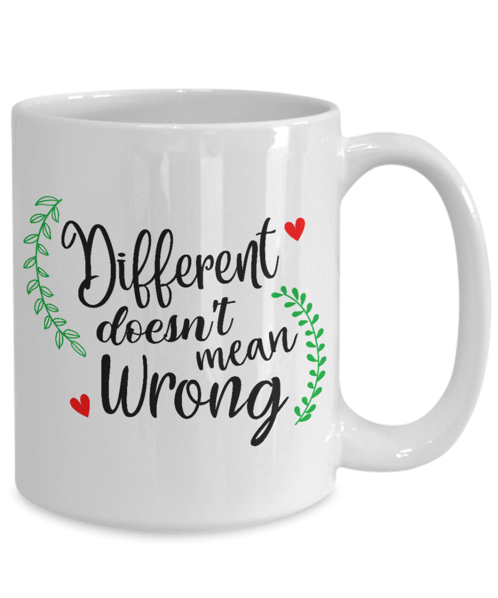 different doesnt mean wrong v2 coffee mug