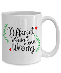Thumbnail for different doesnt mean wrong v2 coffee mug