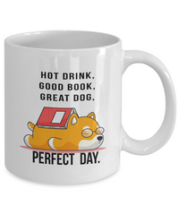 Thumbnail for Fun Book Mug-Hot Drink-Good Book-Great Dog-Perfect Day