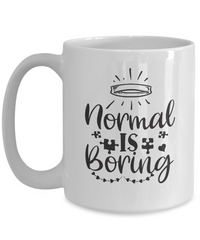 Thumbnail for Funny Mug-Normal is boring-Coffee Cup