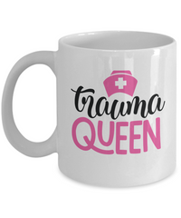 Thumbnail for Funny Nurse Mug-Trauma queen-Coffee Cup
