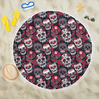 Thumbnail for Skull Lovers Beach Blanket - JaZazzy 