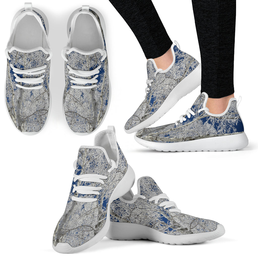 Mesh Knit Sneaker - Frost and Sky #3 Design - JaZazzy 