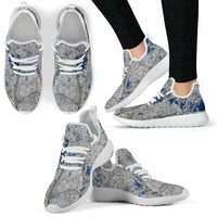 Thumbnail for Mesh Knit Sneaker - Frost and Sky #3 Design - JaZazzy 