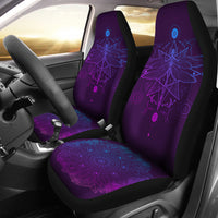 Thumbnail for Purple Dragonfly Fractal Car Seat Covers - JaZazzy 