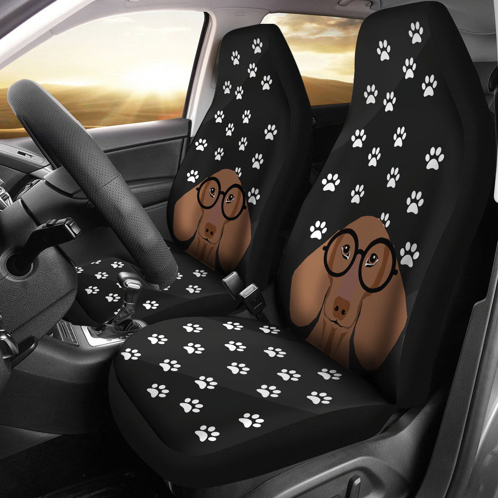 Black Wiener Car Seat Covers - JaZazzy 