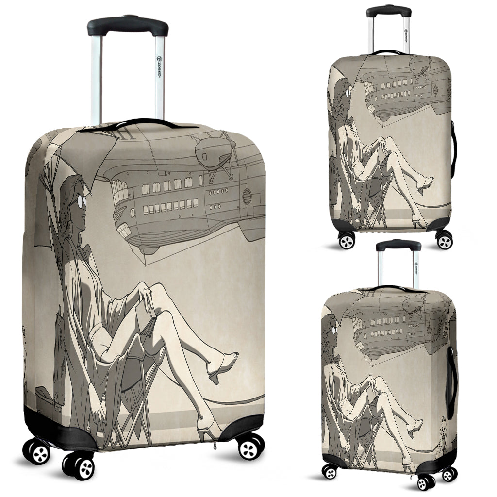 Relaxing Dog Day Out Luggage Cover - JaZazzy 