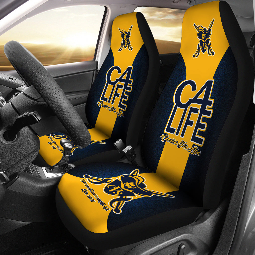 CHICAGO VOCATIONAL-C4L-CAR/SUV SEAT COVER01 Blue - JaZazzy 
