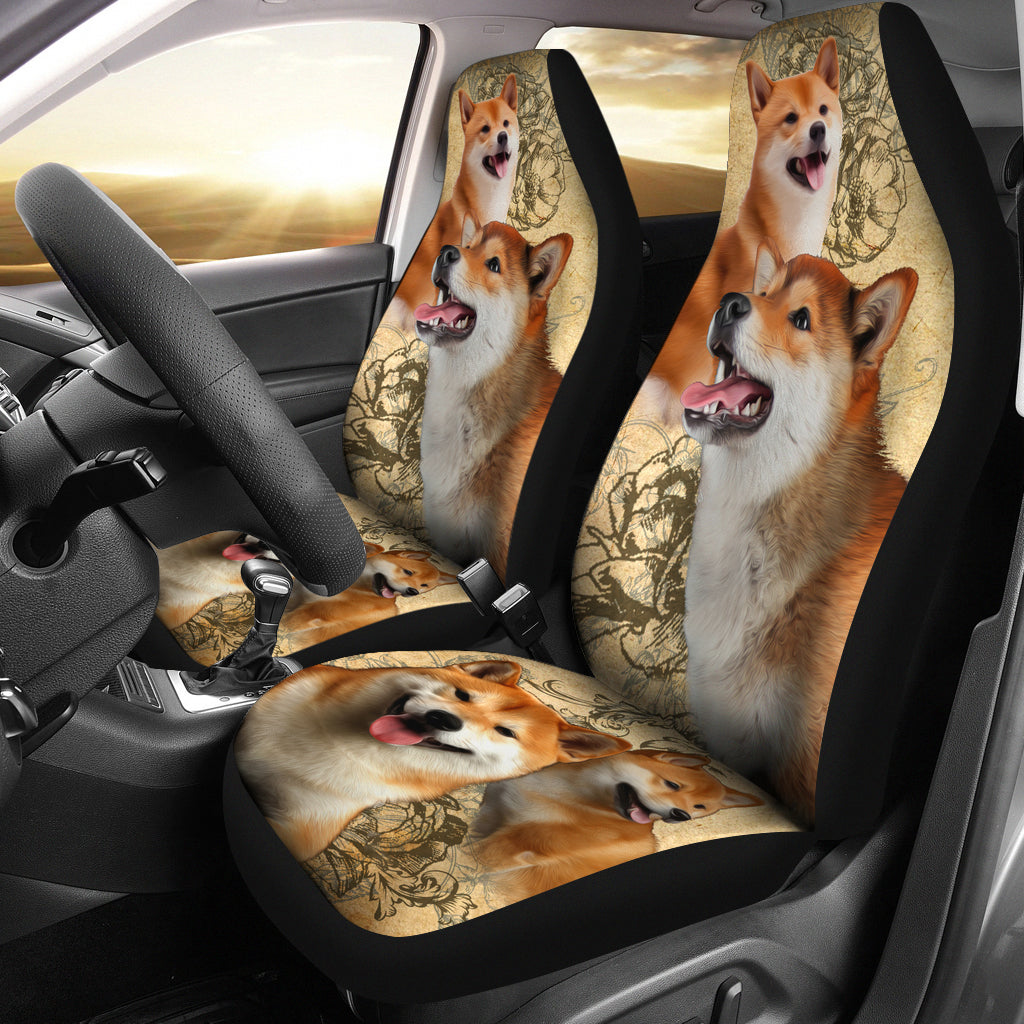 Shiba Inu Car Seat Covers (Set of 2) - JaZazzy 