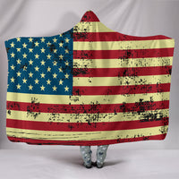 Thumbnail for American Flag Hooded Blanket_Red-White-Blue - JaZazzy 