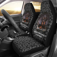Thumbnail for Doxie Hearts Black Car Seat Covers - JaZazzy 