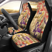 Thumbnail for Custom-Made Holy Bible Books Light Brown Car Seat Cover - JaZazzy 