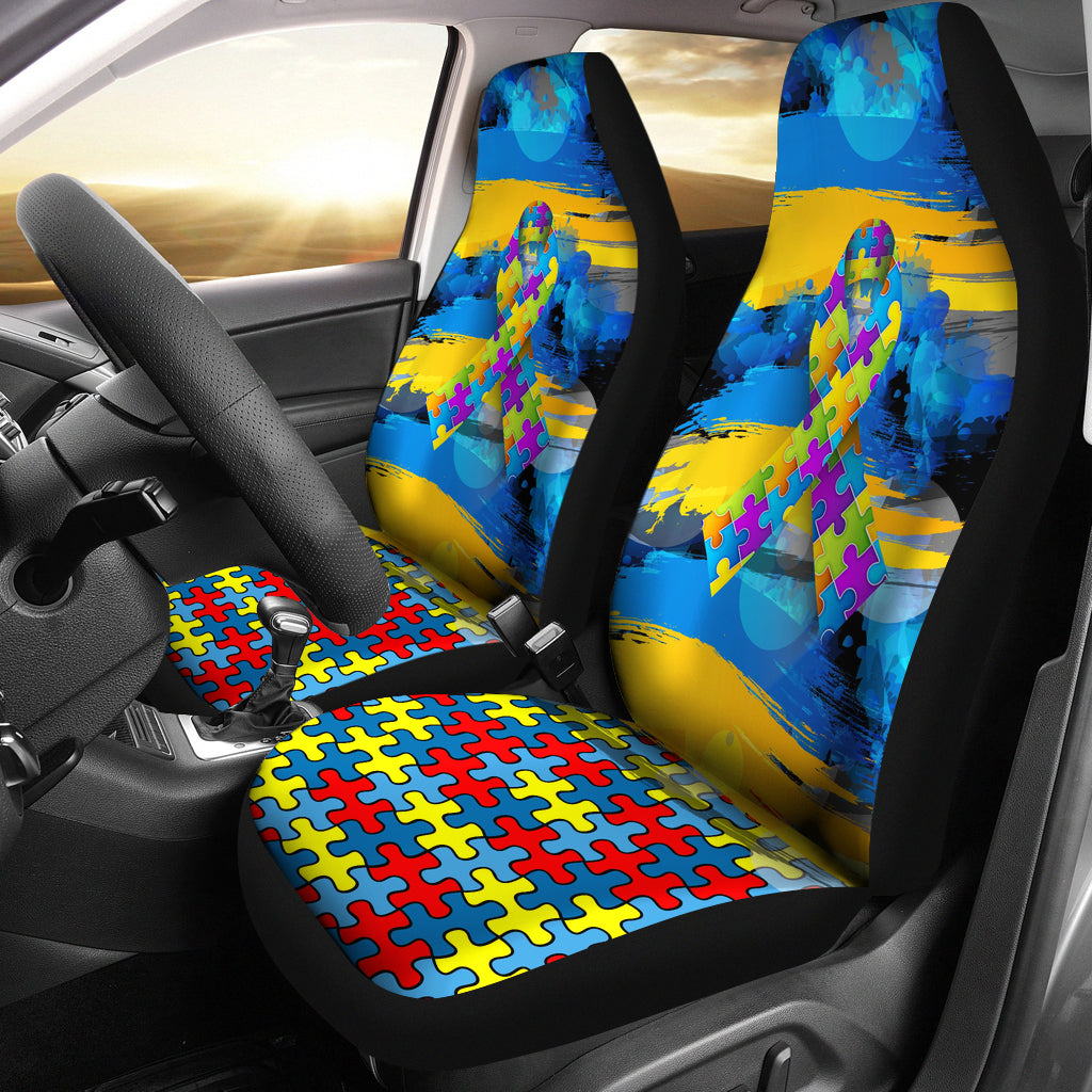 Autism Awareness Car Seats - JaZazzy 