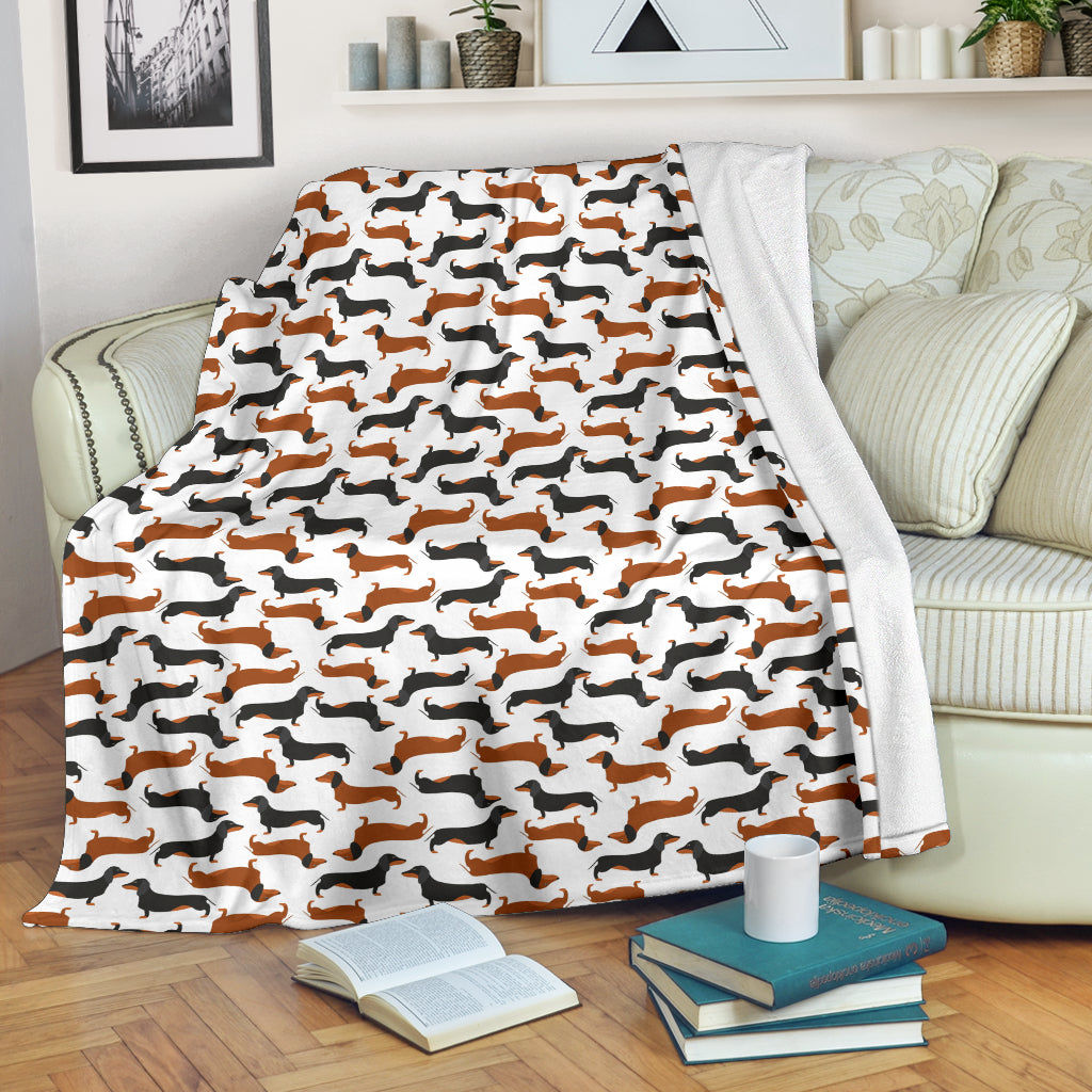 Cute Dachshund Premium Blanket - JaZazzy 