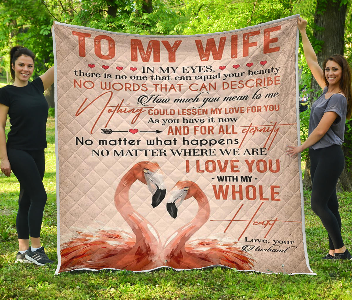 To My Wife In My Eyes Quilt