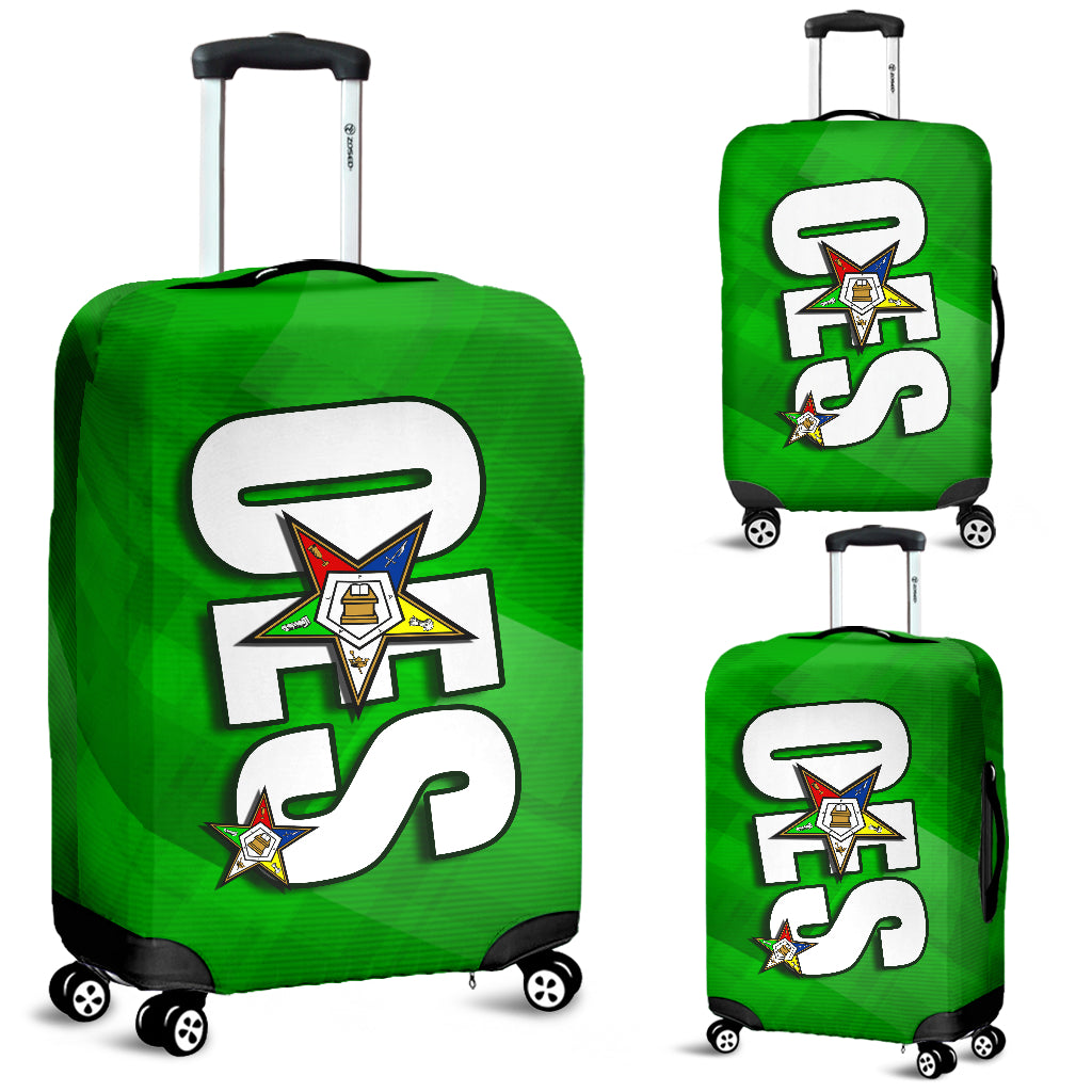 OES Luggage Cover 1C  Green SQ - JaZazzy 