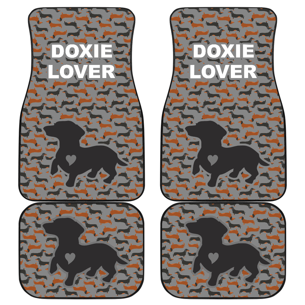 Doxie Lover Front And Back Car Mats - JaZazzy 
