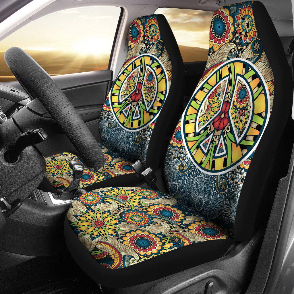 Premium Peace Mandala Seat Covers - JaZazzy 