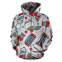 Thumbnail for BARBER TOOLS ZIP-UP HOODIE - JaZazzy 