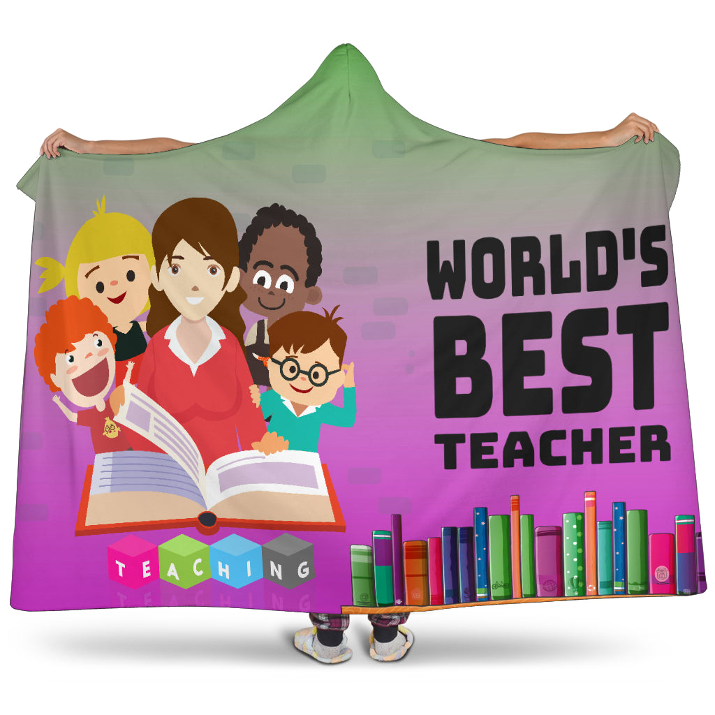 Best Teacher Hooded Blanket - JaZazzy 