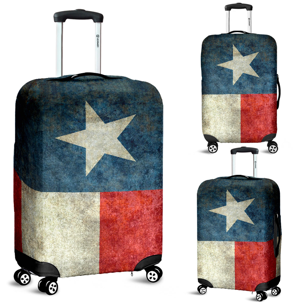 Texas Flag  Luggage Cover-red/white/blue - JaZazzy 