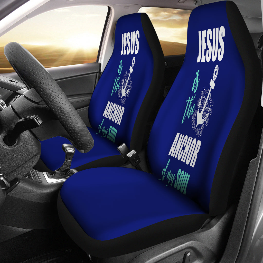 NP Jesus Is The Anchor Car Seat Cover - JaZazzy 