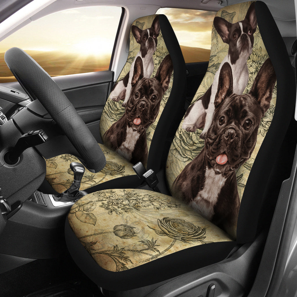 French Bulldog Car Seat Covers (Set of 2) - JaZazzy 