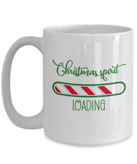 Thumbnail for Funny Mug, Christmas spirit loading, Fun Coffee Cup`