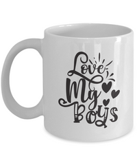 Thumbnail for Fun Parent Mug-Love My Boys-Fun Family Coffee Cup