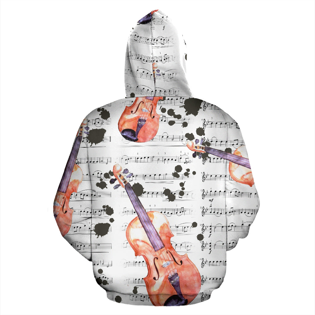 Guitar Lovers All Over Hoodie - JaZazzy 