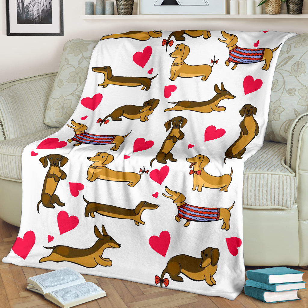 Funny Dachshund Sausage Blanket Sofa For Dog Puppy Lovers - JaZazzy 
