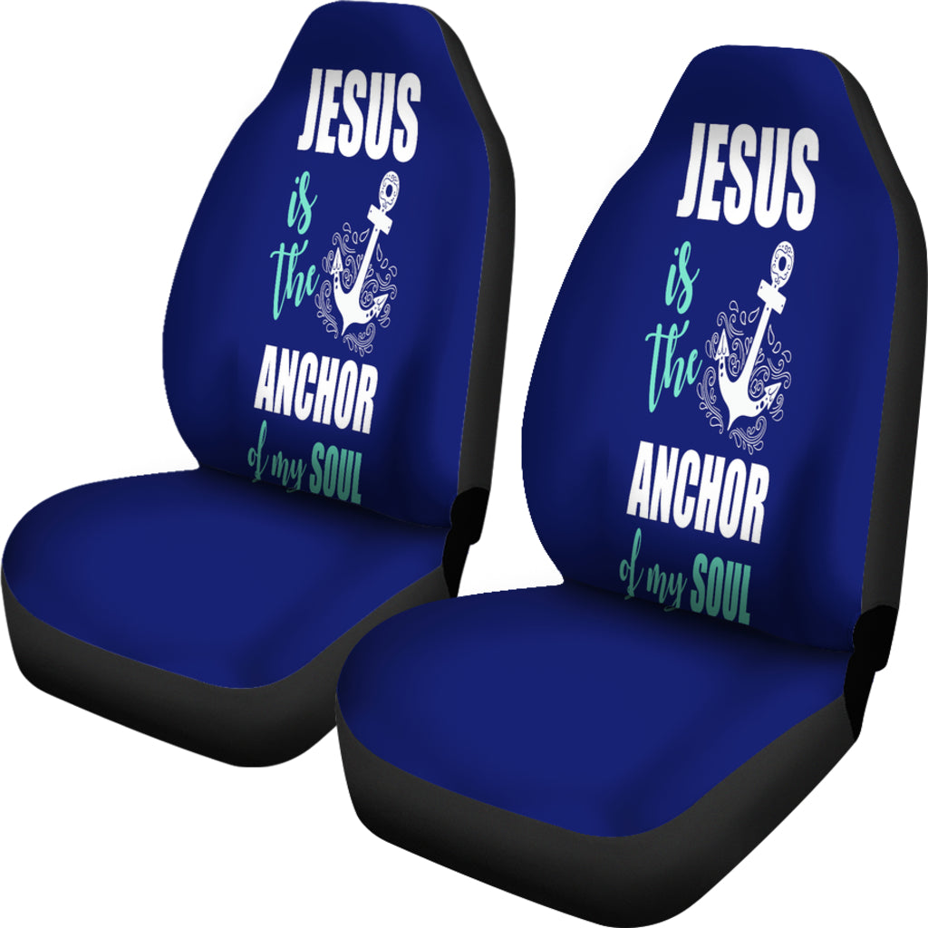 NP Jesus Is The Anchor Car Seat Cover - JaZazzy 