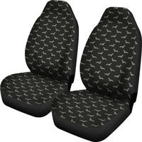 Thumbnail for Dachshund Pattern Black Car Seat Covers - JaZazzy 