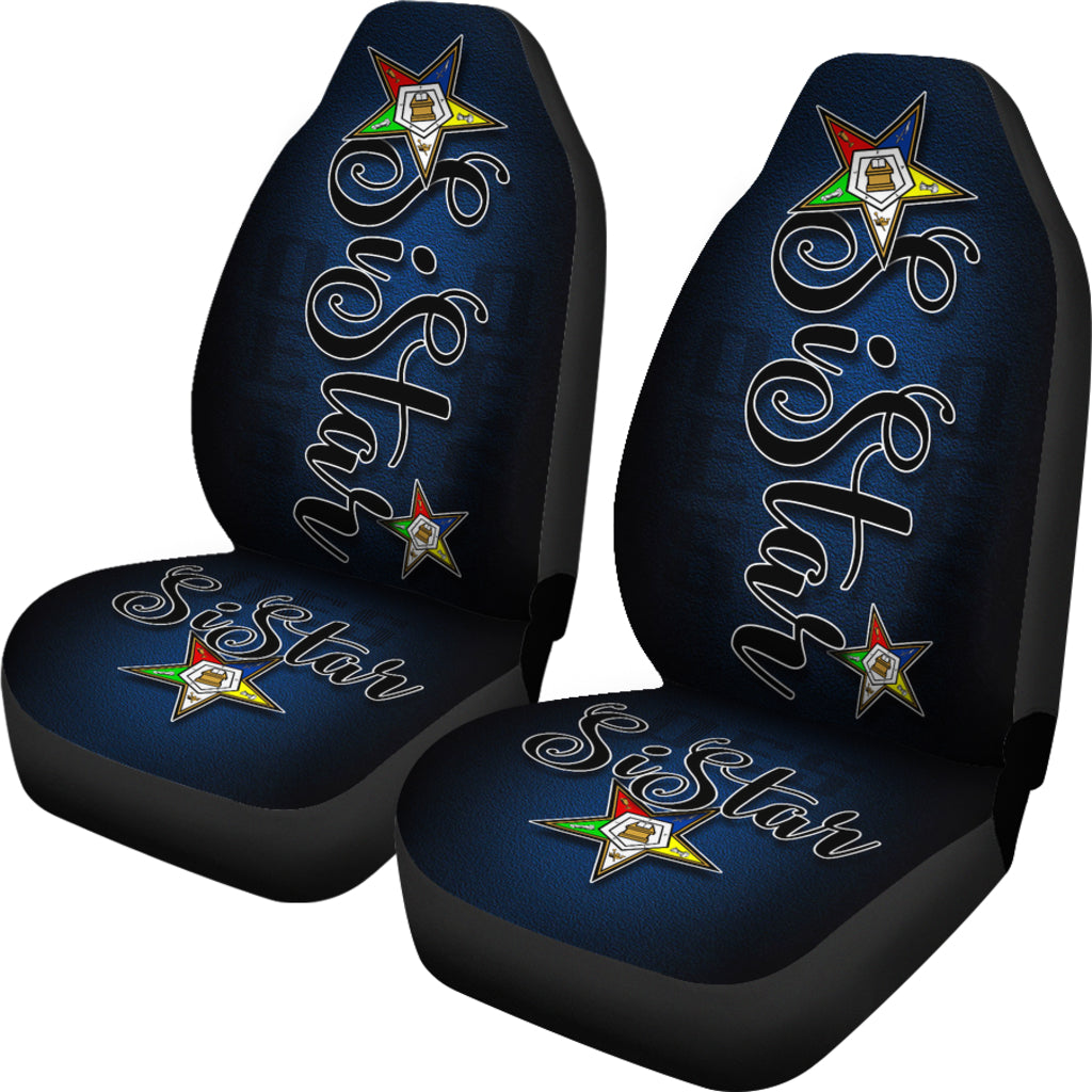 OES Seat  Cover SiStar-blue